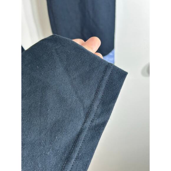 Nike Leggings Medium Black Athletic Workout Gym Blue Swoosh Sporty NWT - Picture 4 of 7